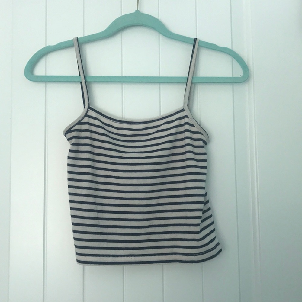 Black and White Striped Tank